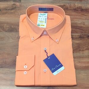 NWT Alan Flusser Citrine Dress Shirt Size Large